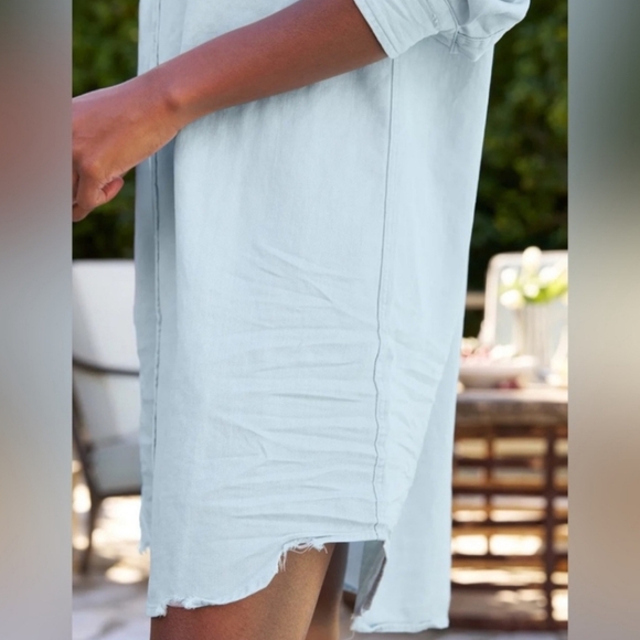 FRANK & EILEEN Famous Classic Mary Distressed Buttondown Shirtdress NWT - Picture 8 of 15